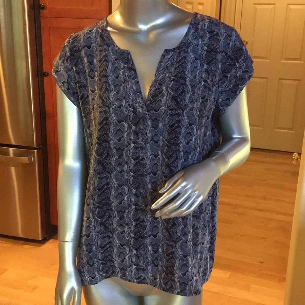Joie silk snake print top